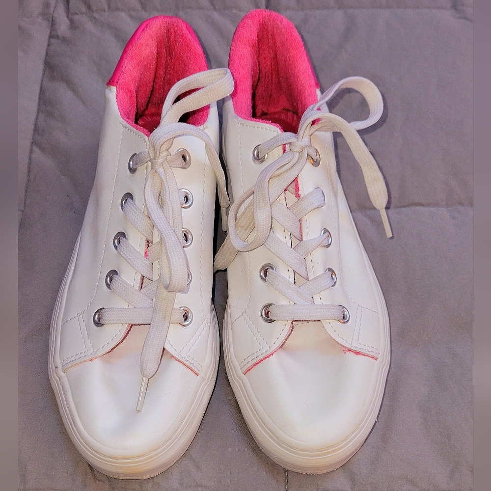 Tommy Bahama Girl's Shoes White Leather Sneakers - Size 4
